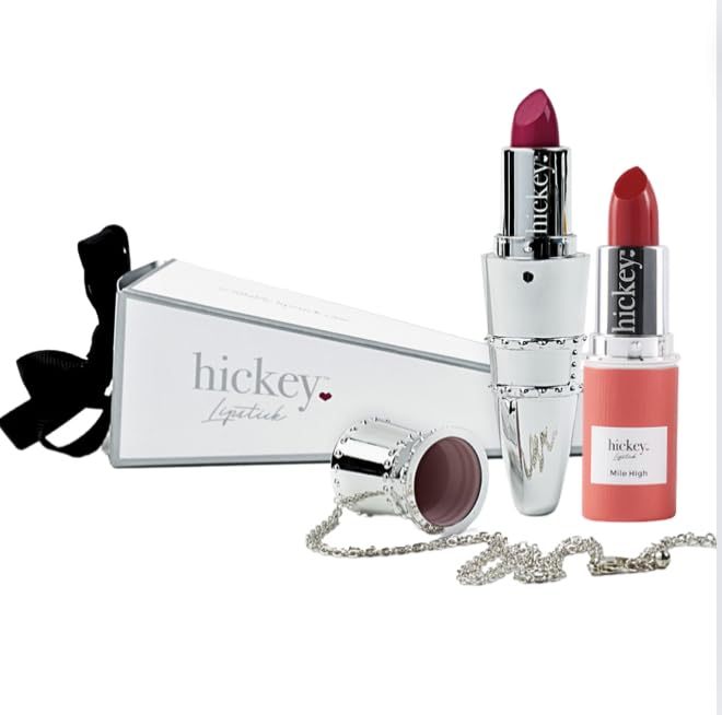 Hickey Organic, Long Lasting, Moisturizing, Hot Pink Refiilable Organic,