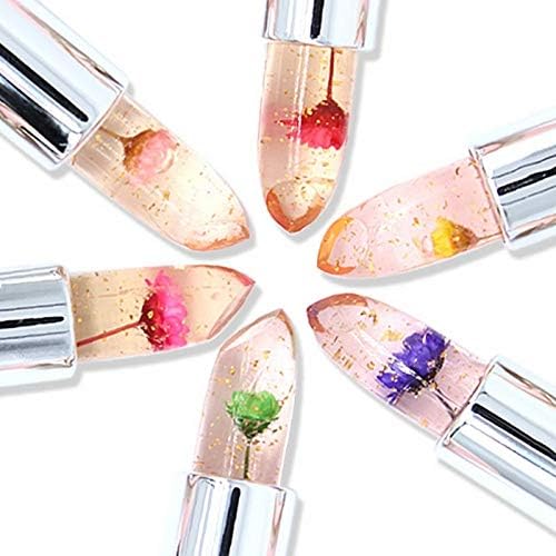 6PCS Transparent Color Change Lip Balm Moisturizer Pink Change