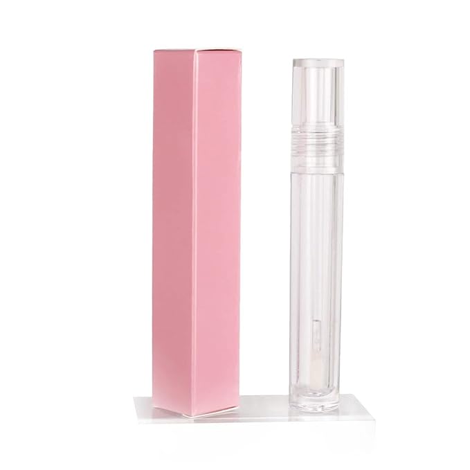 COSIDEA 50 PCS Empty Pink Lip Gloss Boxes W21 xW21 xH121mm, Cosmetic Perfume/Mascara Box Packaging, small Kraft Paper Box Luxury Holder Wrapping