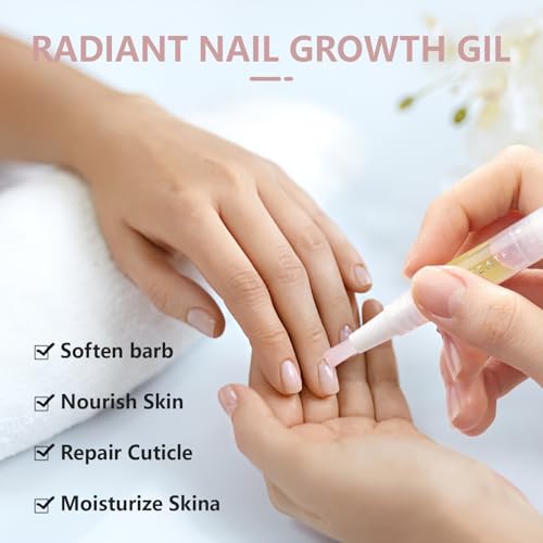 4PCS Cuticle Oil Pen, Nail Growth and Strengthener,Nail Growth Oil,Nail Hardener for Damaged nails