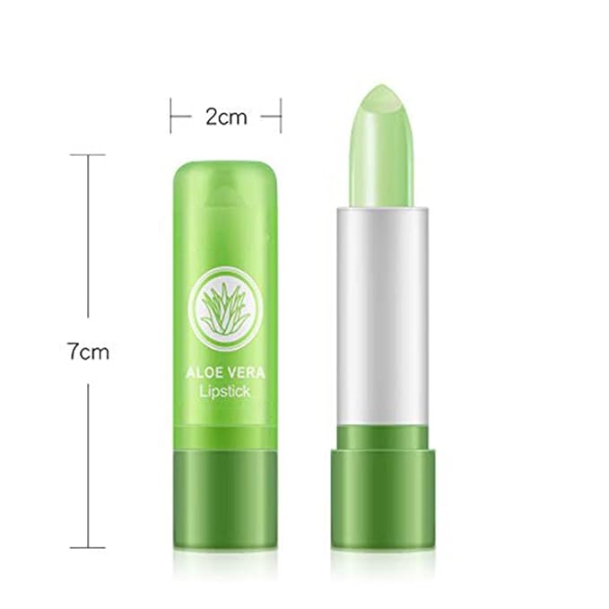 3 Pcs Aloe Vera Color Changing Lipstick,Long Lasting Changing