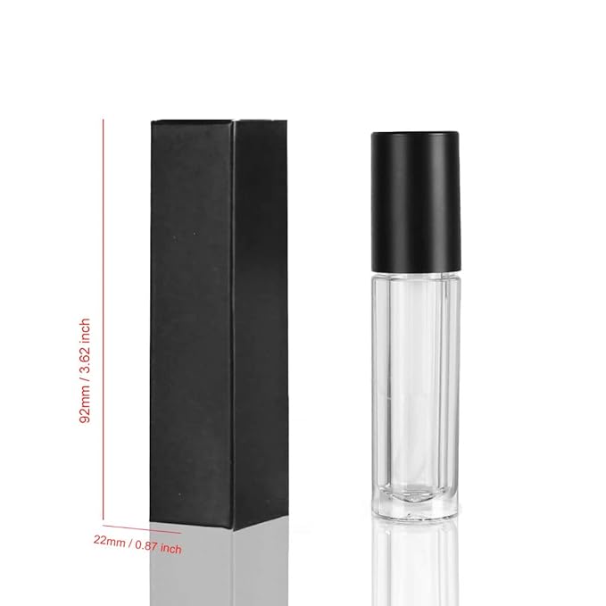 COSIDEA 50 PCS Empty Matte Pink Lip Gloss Boxes W22 xW22 xH92mm /0.87 * 0.87 * 3.62 inch, Cosmetic Perfume/Mascara Box Packaging for Small Business Wholesale, small Kraft Paper Box