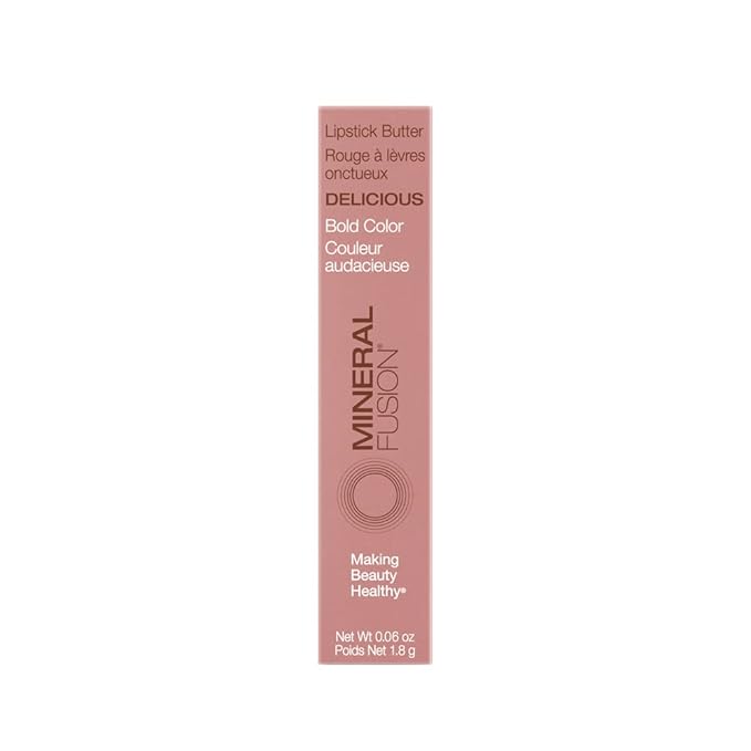 Mineral Fusion Lipstick Butter 0.06 Ounce, Delicious, 1 Count