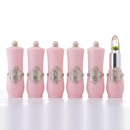 6PCS Transparent Color Change Lip Balm Moisturizer Pink Change