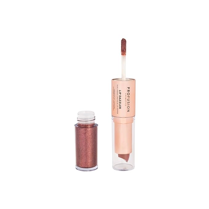Profusion Cosmetics Lip Dazzlers Lipstick, Get Attractive Lips with Glamour Shine Dual Ended Lip Dazzler, Make Your Lips Pop With Shimmer Matte Makeup Tools (Celebrate Sparkle)