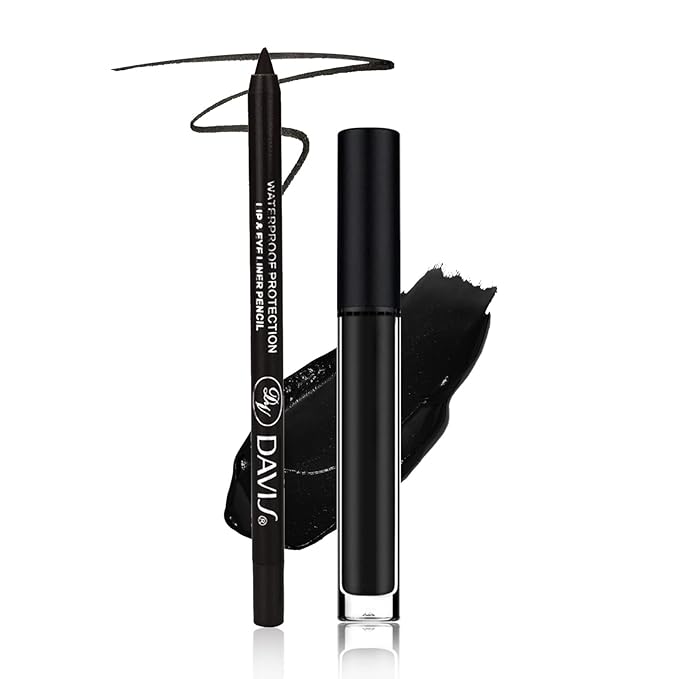 Matte Lipstick Black Lipstick And Lip Liner Set Gloss