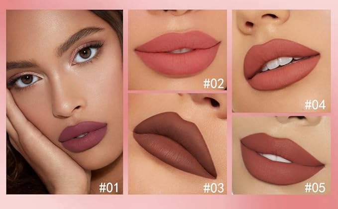Liquid Matt Lipstick Lipliner Lip Crayons Pack Set,Velvet Makeup,Waterproof&Waterlasting,C