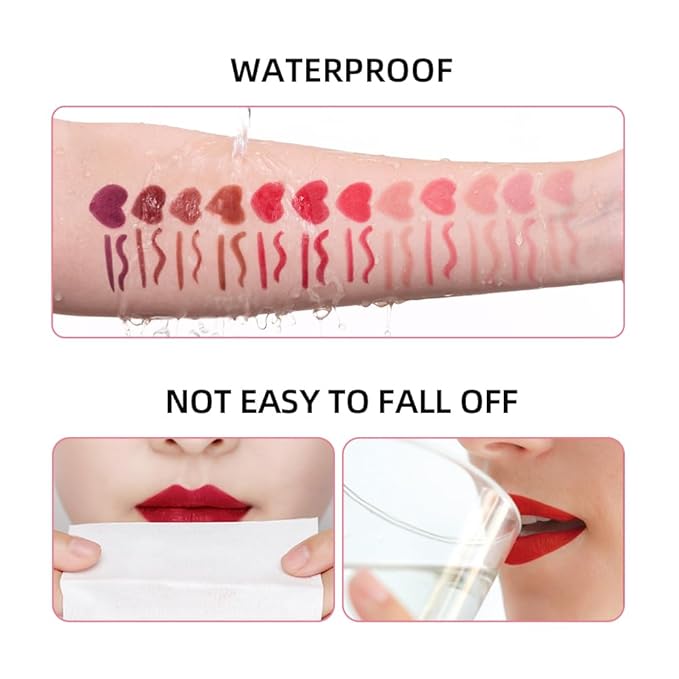 2-in-1 Lip Crayon, lip liner, Lip Liner Pencil, Slim Lip Pencil, Beauty Lip Gloss, Super Professional Tip Matte Lipstick (#5)