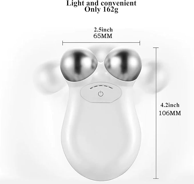 Microcurrent Facial Device,Enhances The Ability to Lift The Face and Tighten The Skin,Facial Wrinkle Equipment,White