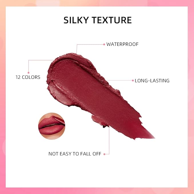 2-in-1 Lip Crayon, lip liner, Lip Liner Pencil, Slim Lip Pencil, Beauty Lip Gloss, Super Professional Tip Matte Lipstick (#5)