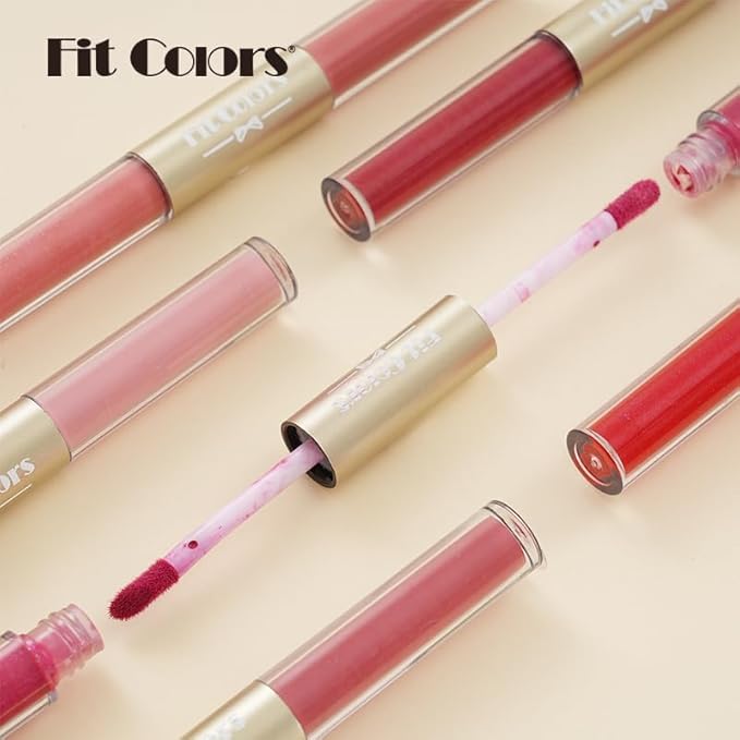 AKARY Waterproof Matte & Shimmer Liquid Lipstick, Dual-ended Highly