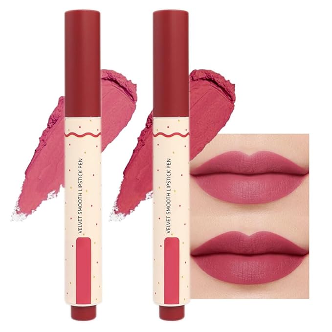 4 Colors Matt Nude Lipstick Lipliner Lip Crayons Pencils,Waterproof&Waterlasting,(5#6#)