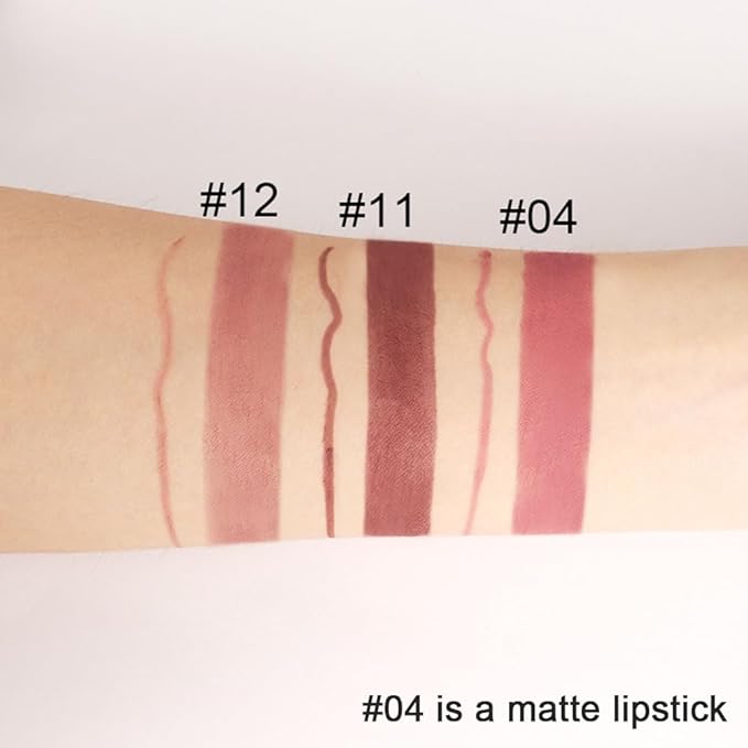 evpct 1Pcs Chestnut Antique Rose Lip Liner and Lip
