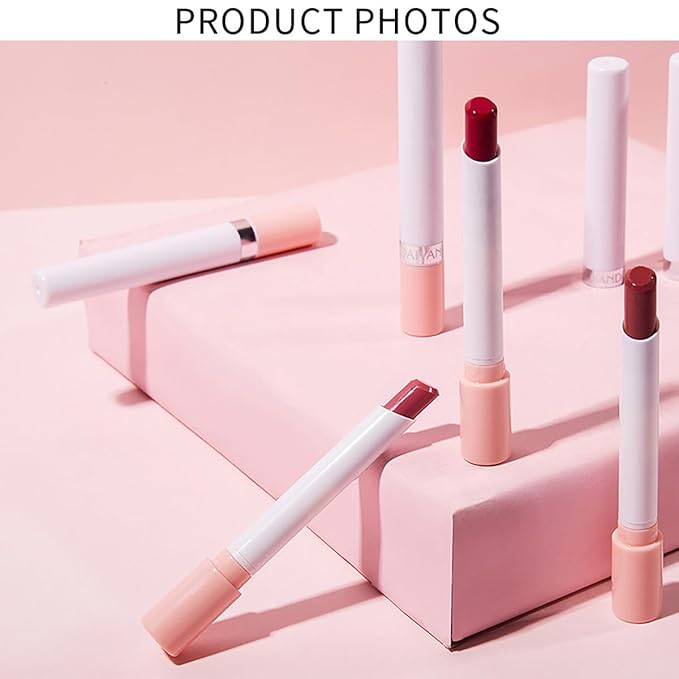 4 Colors Mini Little Tube Lipstick, Matte Velvet Long
