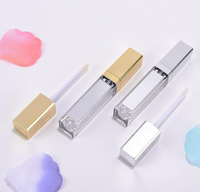 10 Pcs 7ml Square Plastic Lip Gloss Tubes 7ml