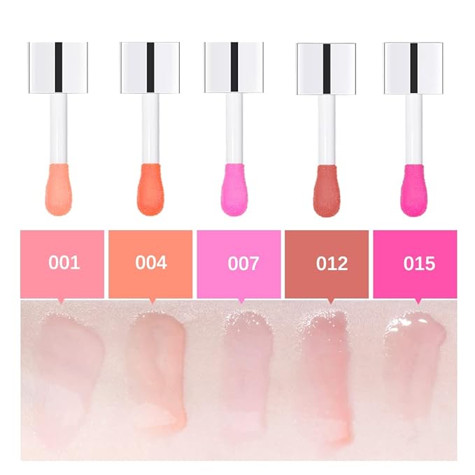 2 PCS Plumping Lip Oil,Hydrating Lip Gloss Oil,Long Plumping