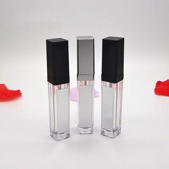10 Pcs 7.5ml Plastic Square Clear Lip Gloss 7.5ml