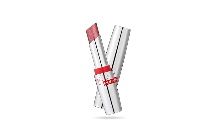 Pupa Milano Miss Milano Starlight Ultra-Shiny Lipstick - Semi-Transparent Color And Micro Pearls - Balmy Texture - Extraordinary Radiance - Blends Gently On Lips - 702 Gorgeous Grace - 0.88 Oz
