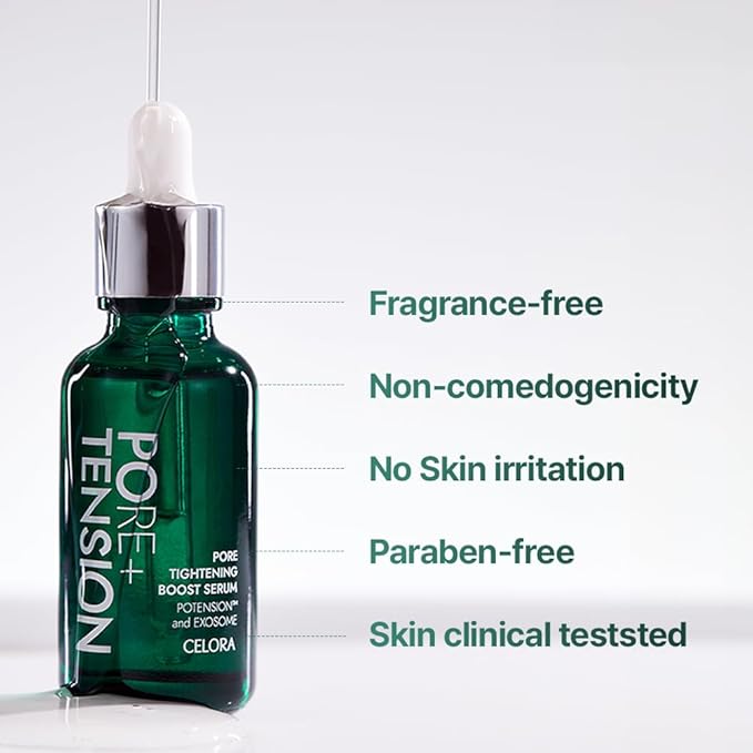 Potension Pore Tightening Boost Serum - Advanced Korean Skincare Pore Minimizer with Exosome Technology, Targets Excess Sebum & Impurities (1.01 fl.oz)