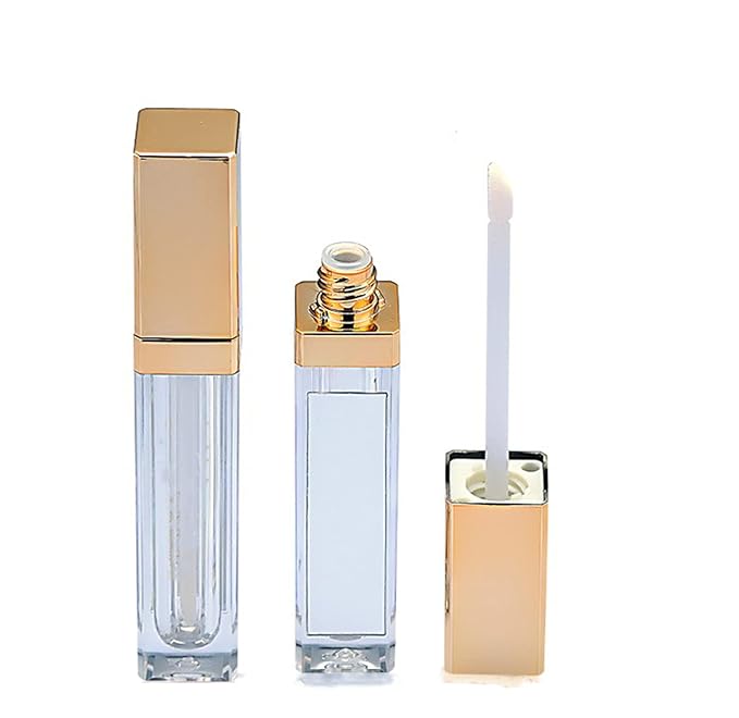 10 Pcs 7ml Square Plastic Lip Gloss Tubes 7ml