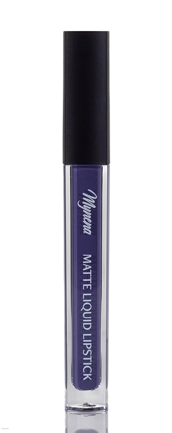 Mynena Periwinkle Long-Lasting Matte Liquid Lipstick | Intense Color, Smudge-Proof & Waterproof | Comfortable, Hydrating Shea Butter | Vegan & Cruelty-Free| Peri