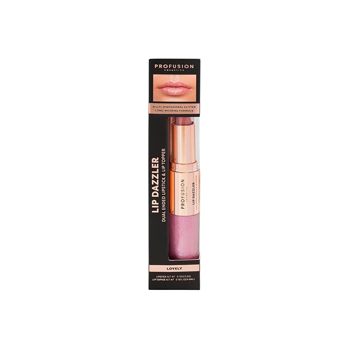 Profusion Cosmetics Lip Dazzlers Lipstick, Get Attractive Lips with Glamour Shine Dual Ended Lip Dazzler, Make Your Lips Pop With Shimmer Matte Makeup Tools (Lovely Sparkle)