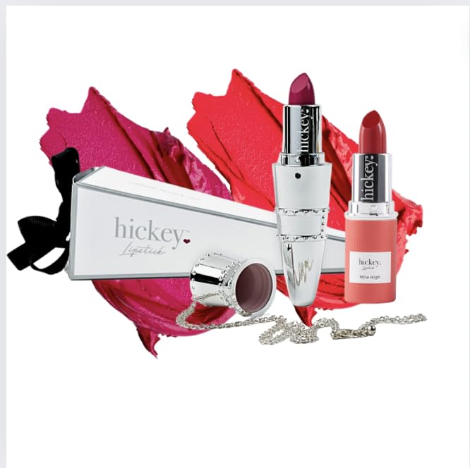 Hickey Organic, Long Lasting, Moisturizing, Hot Pink Refiilable Organic,