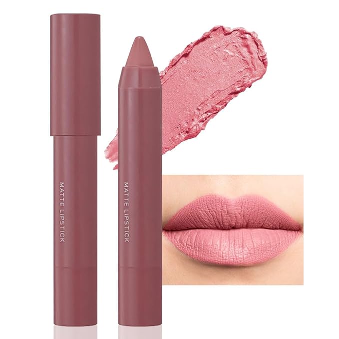 BINGBRUSH Crayon Matte Longwear Lipstick Pack Set,Moisture Sm