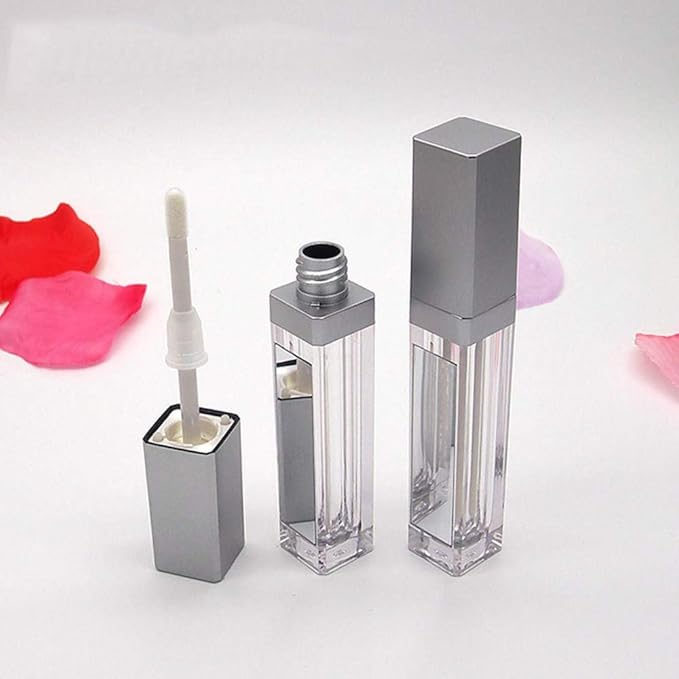 10 Pcs 7.5ml Plastic Square Clear Lip Gloss 7.5ml