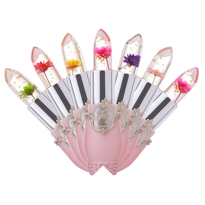 6PCS Transparent Color Change Lip Balm Moisturizer Pink Change