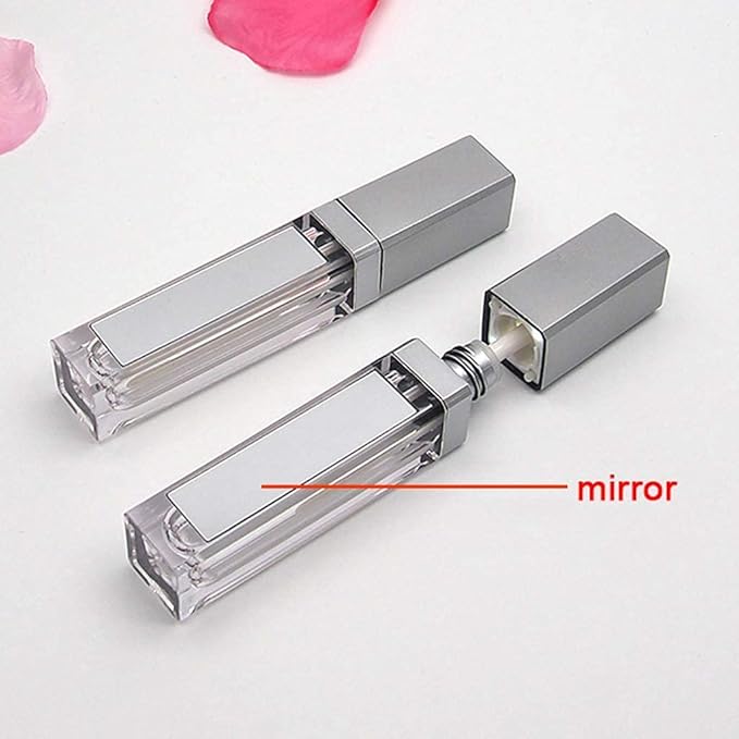 10 Pcs 7.5ml Plastic Square Clear Lip Gloss 7.5ml