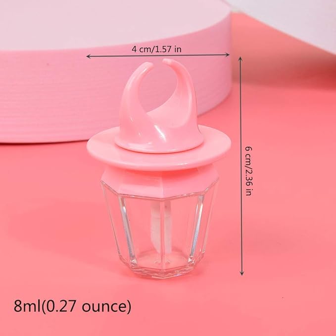 10 Pcs 8ml Pink Empty Lip Gloss Tube 8ml