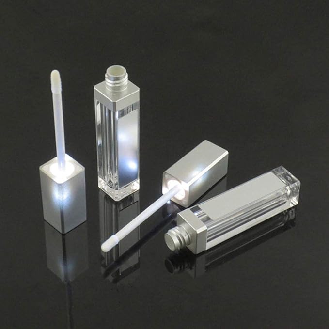 10 Pcs 7.5ml Plastic Square Clear Lip Gloss 7.5ml