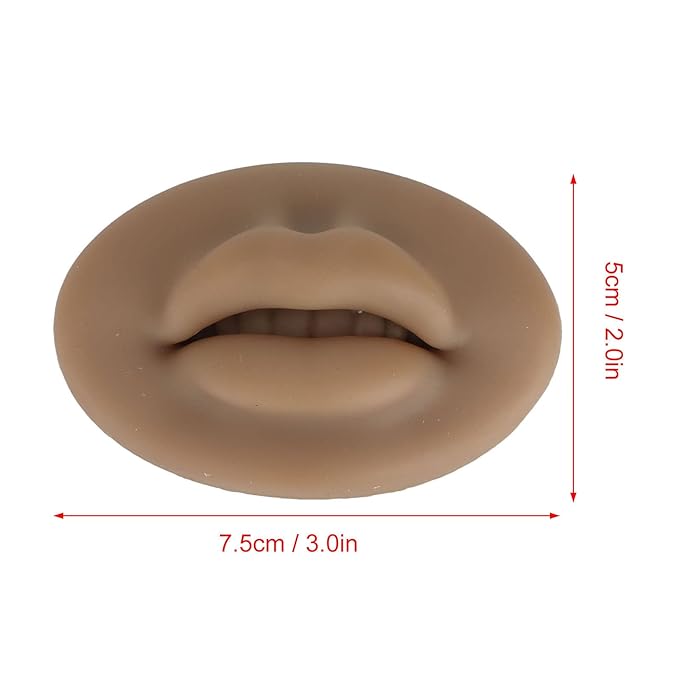 ZJchao Silicone Fake for Lips, 3d Lips Practice Microblading