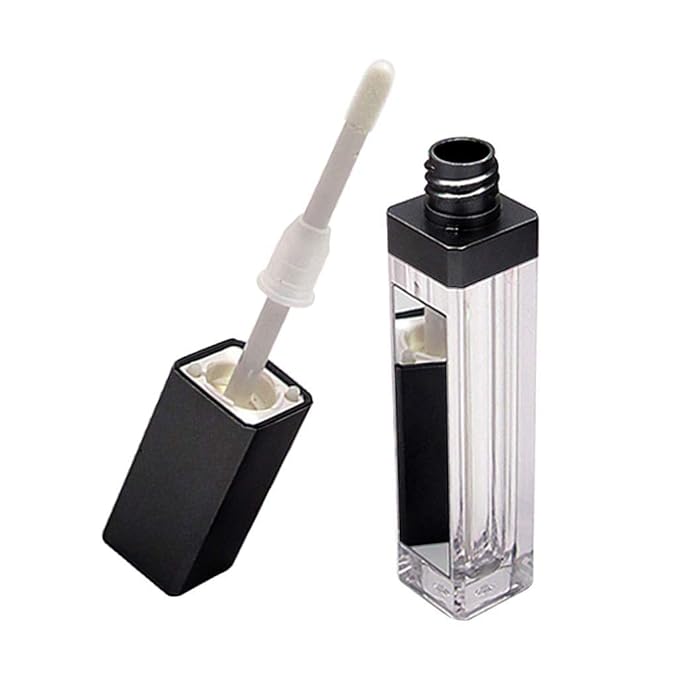 10 Pcs 7.5ml Square Clear Plastic Lip Gloss 7.5ml