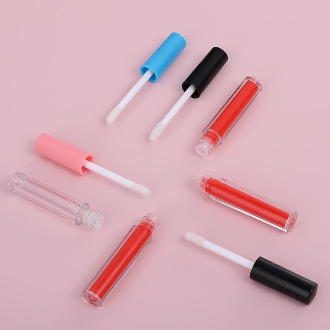 10Pcs Empty Lip Gloss Tubes Cute 1ml Blue Gloss