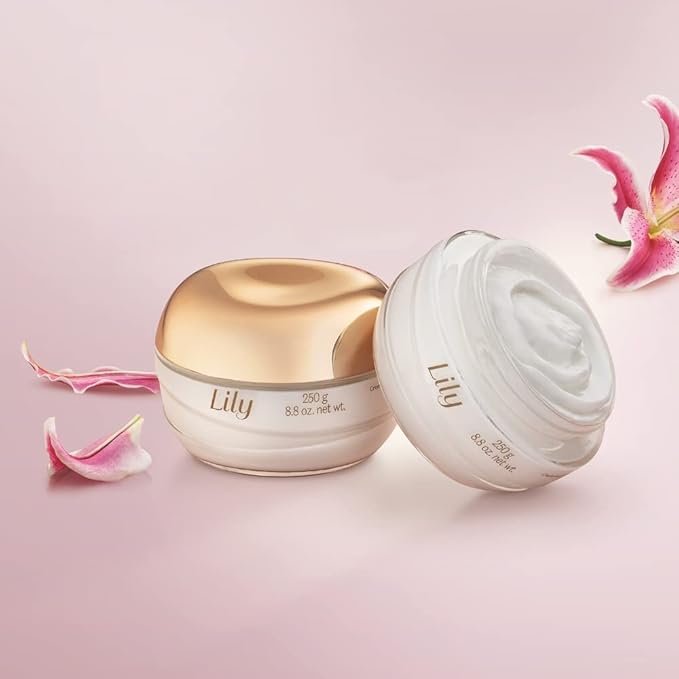 O Boticário Lily Satin Hydrating Body Cream, 24 Hour Fragranced Body Butter for Dry Skin, 8.8 Ounce