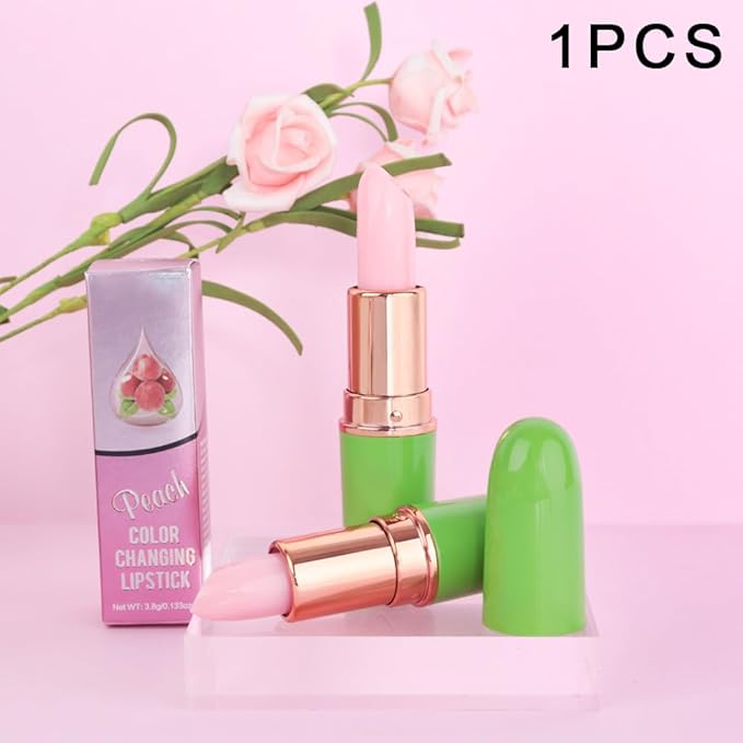 BINGBRUSH Peach Color Changing Lipstick Queen,Moisturizer Long Lasting Lipstick