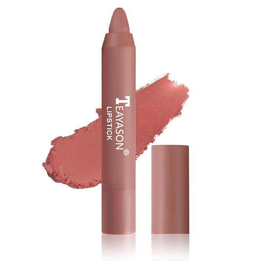 1PCS Nude Matte Lipstick Lip Crayon Lipstick Waterproof Long