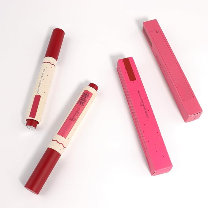 4 Colors Matt Nude Lipstick Lipliner Lip Crayons Pencils,Waterproof&Waterlasting,(5#6#)
