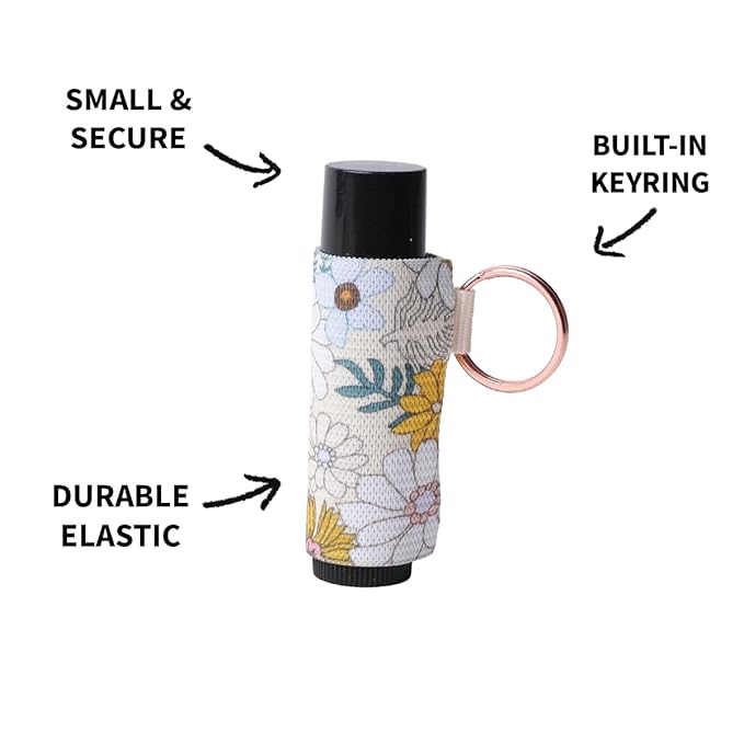Thread Wallets Lip Balm Holder Keychain, Lip Gloss