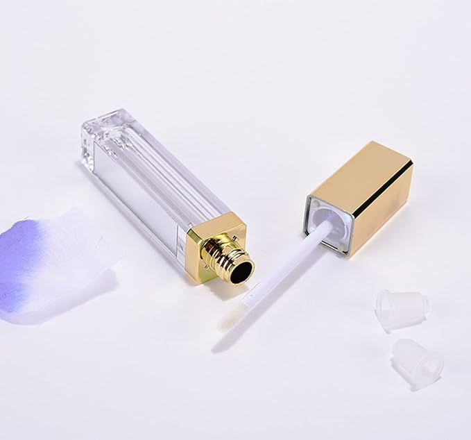 10 Pcs 7ml Square Plastic Lip Gloss Tubes 7ml