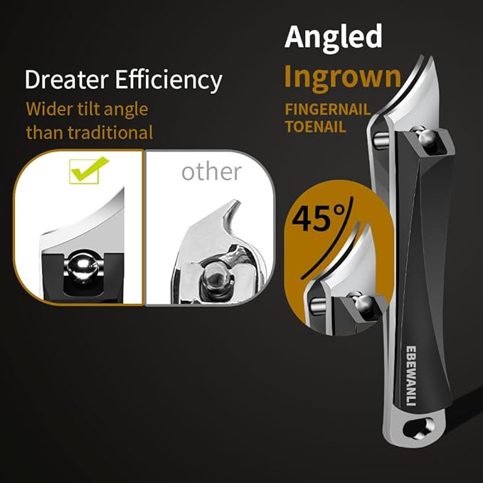 Ingrown Nail Clippers, Slanted Curved