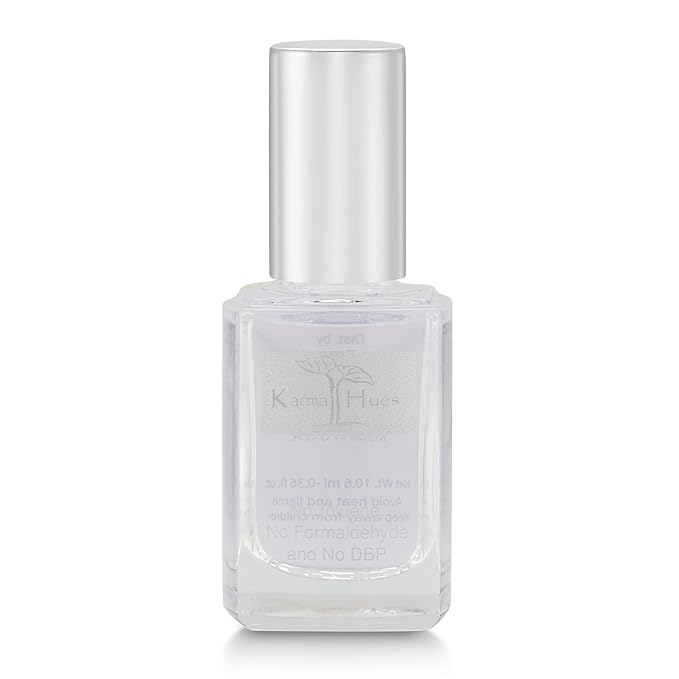 karma organic Base Coat and Top Coat 2 in 1 Nail Polish, Dip Powder & Polygel Base activator, Long Lasting Clear Nail Enamel, Nail Polish Strengthener - (0.43 FL oz)