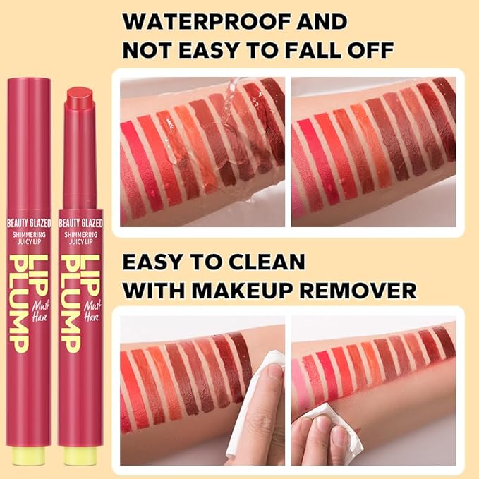 3PCS Beauty Glazed Juicy Lip Oil Slick Click Glazed