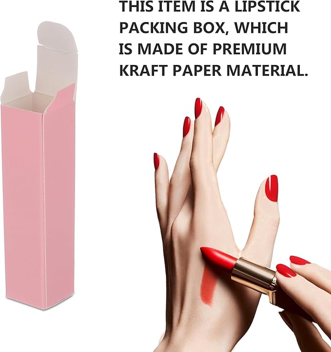 50Pcs Kraft Paper Lipstick Boxes, Essential Oil Packaging Packaging