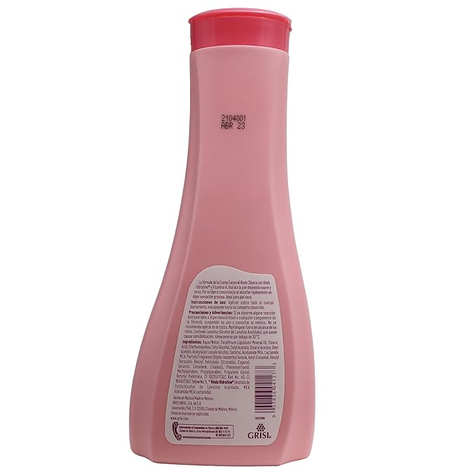 Hinds Body Lotion Clasica, Body Lotion with Vitamin A, Moisturizes and Hydrates, 3-Pack of 13.5 Oz, 3 Bottles