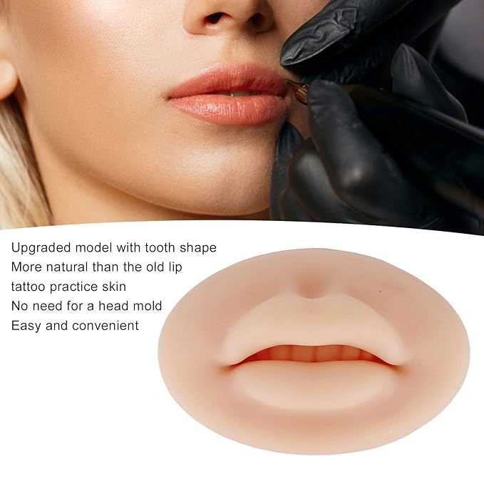 ZJchao 3D Fake Lips, Silicone Fake for Lips Training