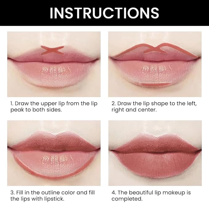 evpct 1Pcs Fairest Nude Velvet Matte Lip Line