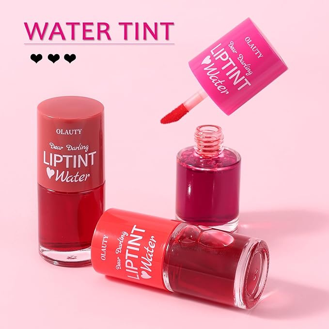 Water Tint Lip Stain, Korean Lip Gloss Vivid Gloss